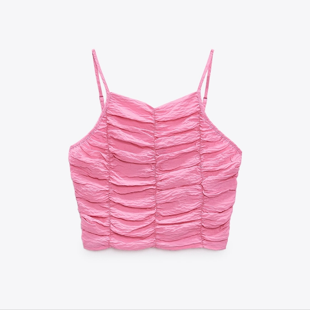 Zara draped crop top